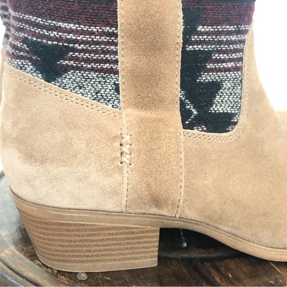 Bjorndal Austin Aztec leather Western Ankle Boots size 8 - Picture 3 of 11